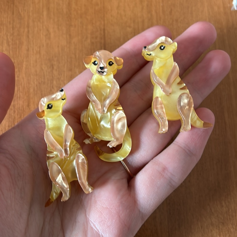 Erstwilder Three’s a Manner Brooch Set - Picture 3 of 10